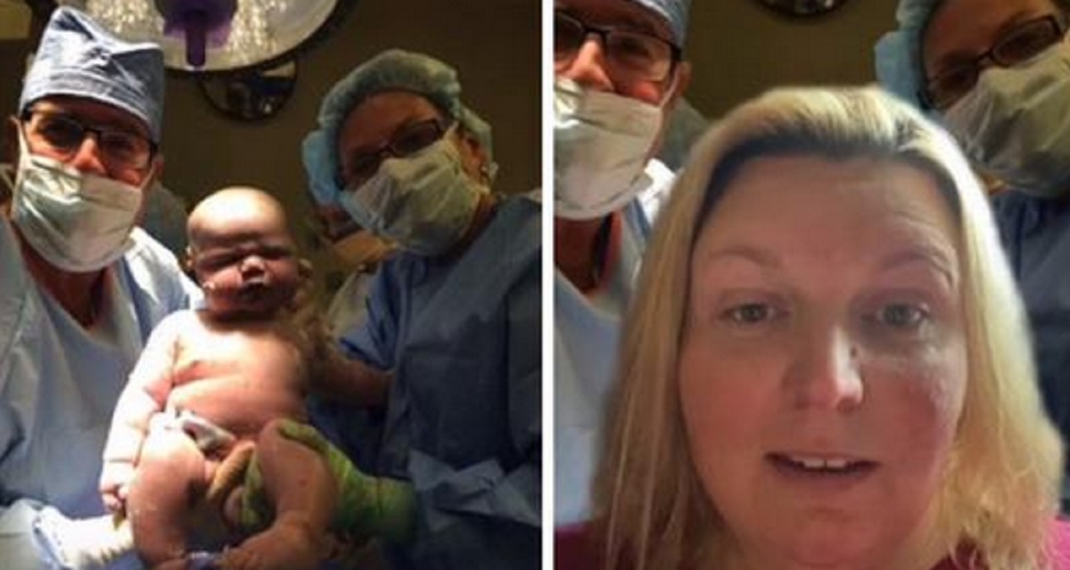 Une maman met au monde un b�b� de plus de 13 livres, les m�decins n'en reviennent pas.