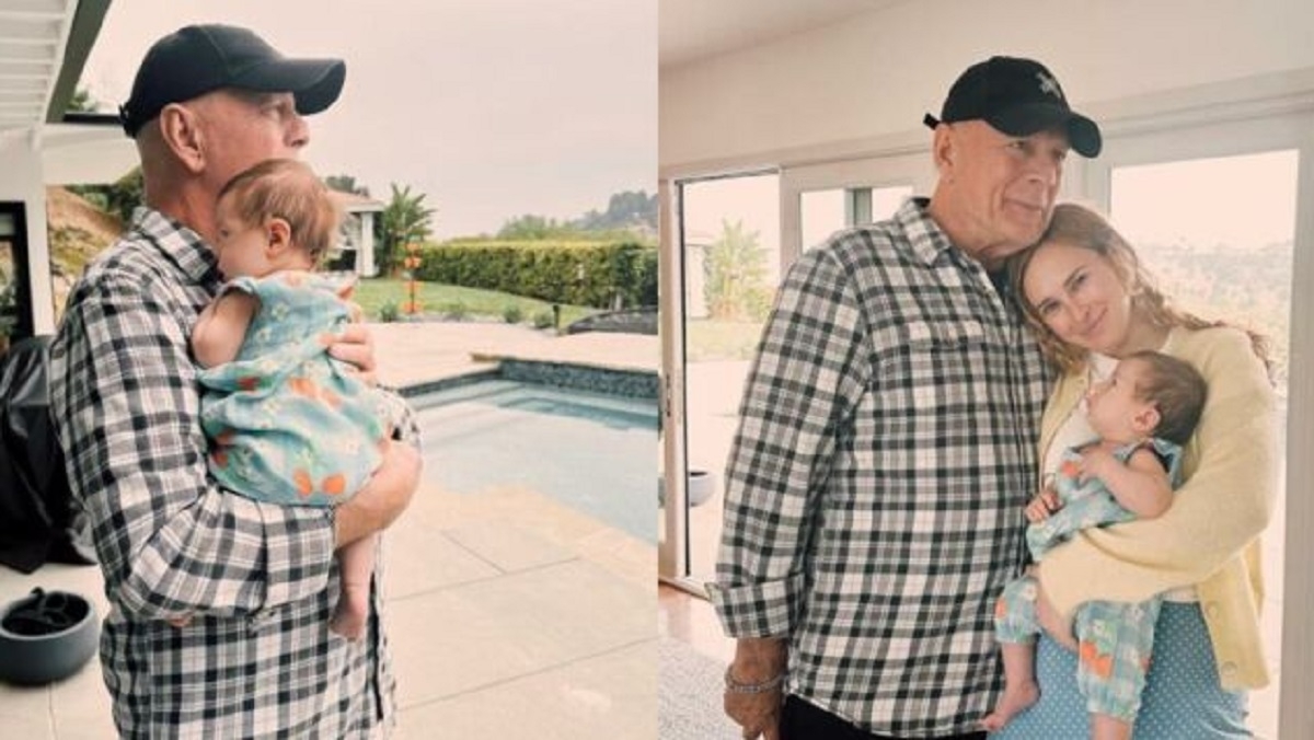La fille de Bruce Willis publie des photos de sa petite fille dans les bras de son p�re malade.